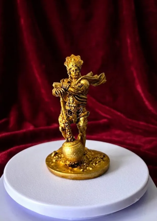 Gold_Resin_Bahubali_Hanuman_Religious_Idol