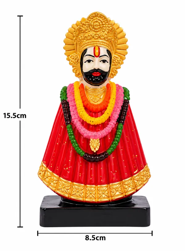 Multicolor_Resin_Devotional_Red_Crowned_Deity_Figurine