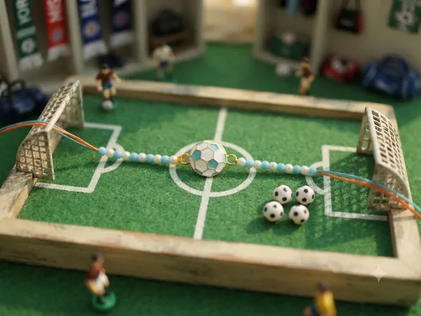 Multicolor_Beaded_Soccer_Ball_Rakhi_For_kids
