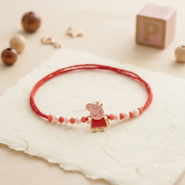 Red_Beaded_Peppa_Pig_Character_Rakhi_for_Kids