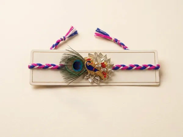 Multicolour_Peacock_Feather_Decorative_Rakhi