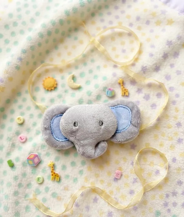 Grey_Plush_Elephant_Rakhi_for_Kids