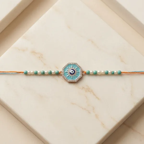 Turquoise_Beaded_Evil_Eye_Rakhi