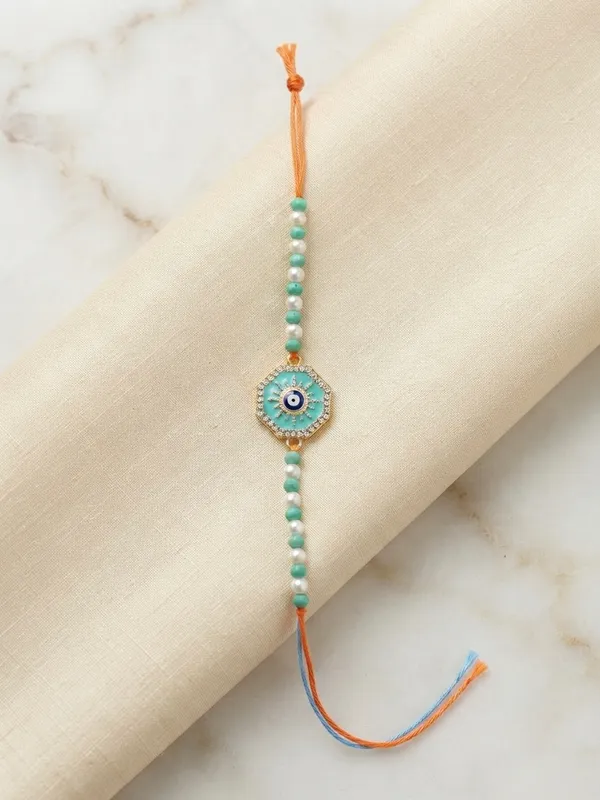 Turquoise_Beaded_Evil_Eye_Rakhi