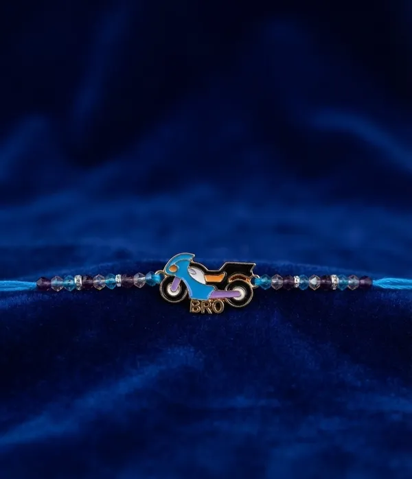 Multicolour_Beaded_Scooter_Rakhi_for_Brothers