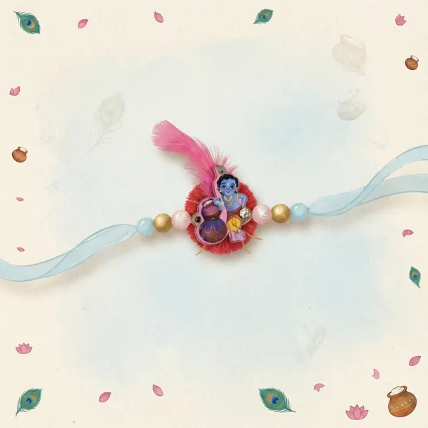 Krishna_Feather_Rakhi_For_Kids