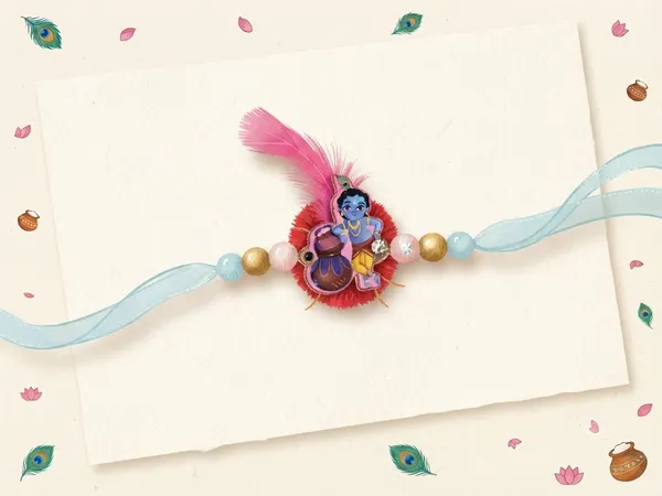 Krishna_Feather_Rakhi_For_Kids