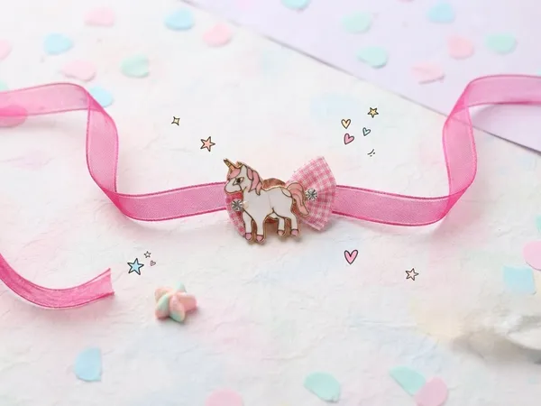 Pink_Ribbon_Unicorn_Charm_Rakhi_For_Kids