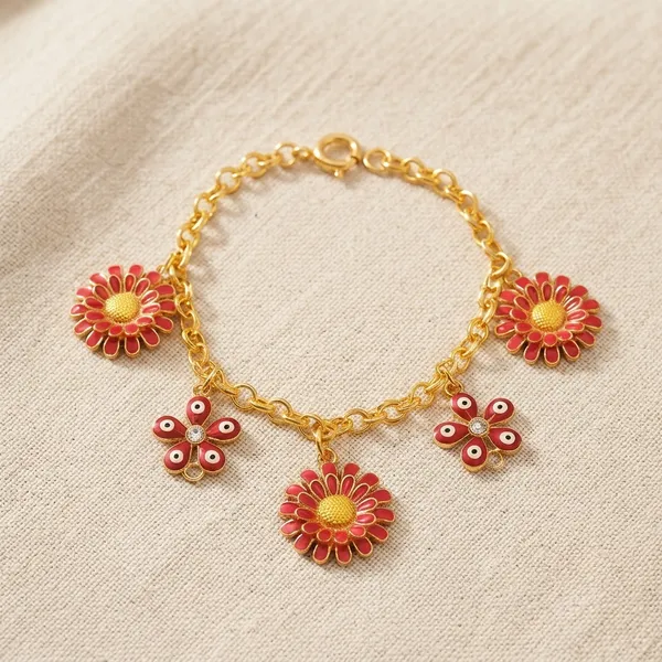 Gold_Brass_Floral_Motif_Bracelet_For_Women
