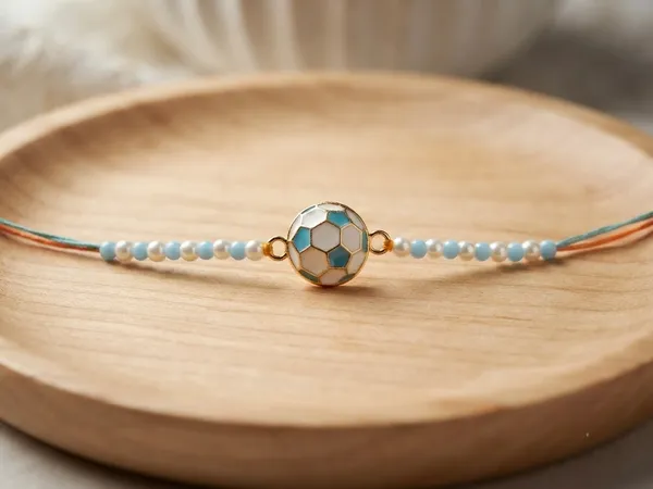 Multicolor_Beaded_Soccer_Ball_Rakhi_For_kids