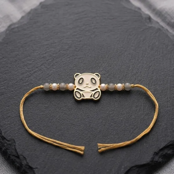 Brown_Thread_Panda_Charm_Rakhi_for_Kids