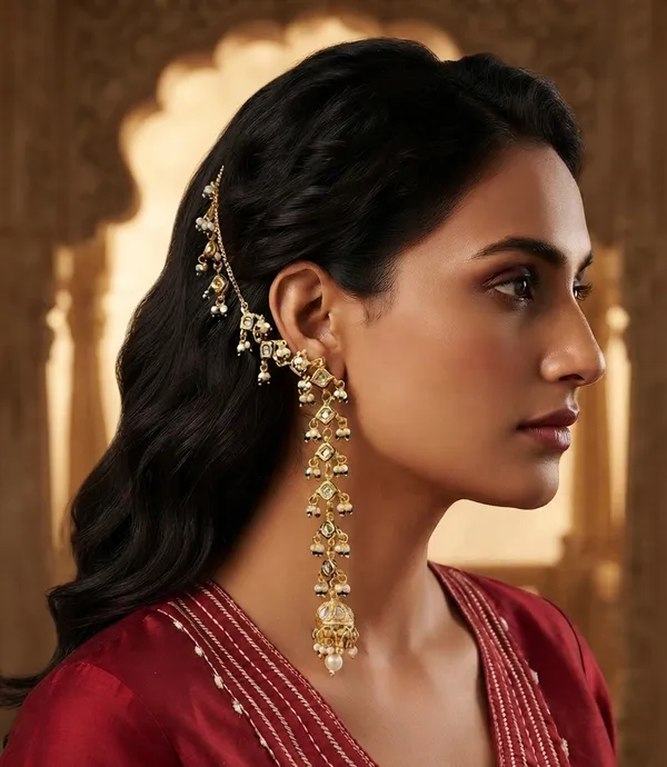Gold_Kundan_Brass_Traditional_Ear_Chain_For_Women