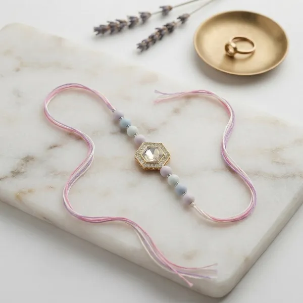 Pastel_Beaded_Hexagonal_Stone_Rakhi