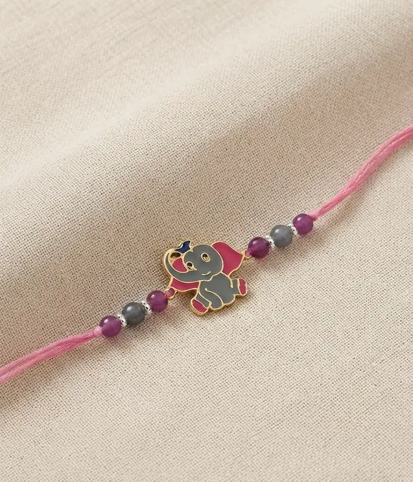 Pink_Thread_Elephant_Rakhi_for_Kids