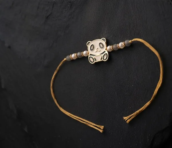 Brown_Thread_Panda_Charm_Rakhi_for_Kids