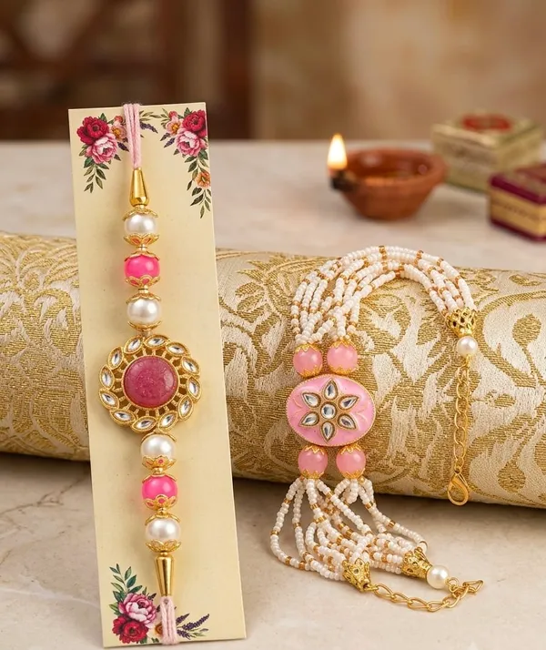 Pink_Beaded_Rakhi_&_Lumba_Set