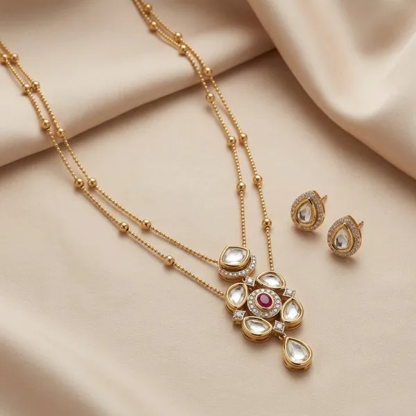 Gold_Moissanite_Floral_Pendant_Necklace_For_Women