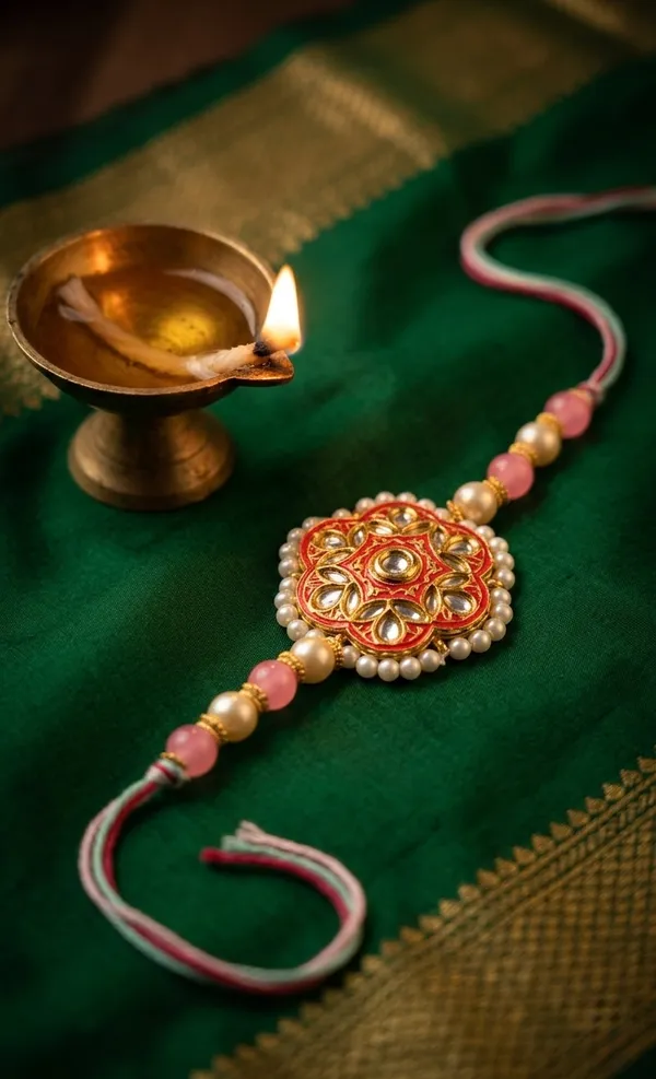 Red_Thread_Pearl_Embellished_Rakhi