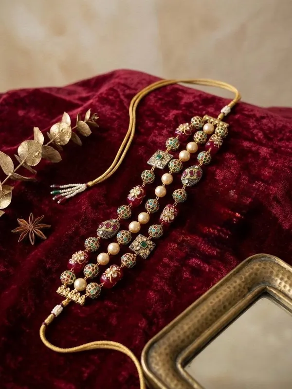 Royal_Antique_Beaded_Choker_Necklace_�_Ethnic_Statement_Jewelry�