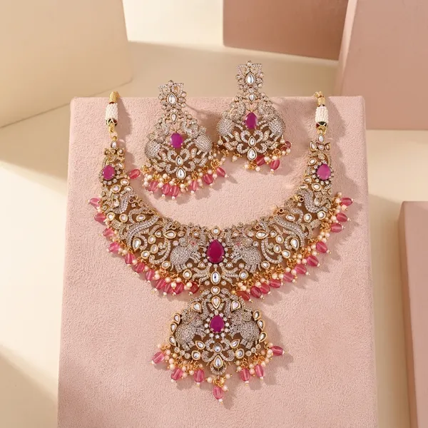 Gold_Kundan_Brass_Teardrop_Stone_Necklace_Set_For_Women