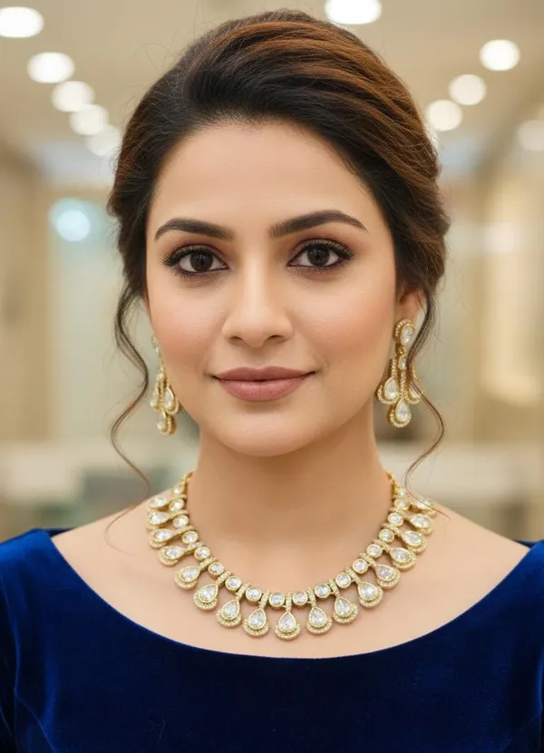 Gold_Tone_Stone_Necklace_Set_for_Women