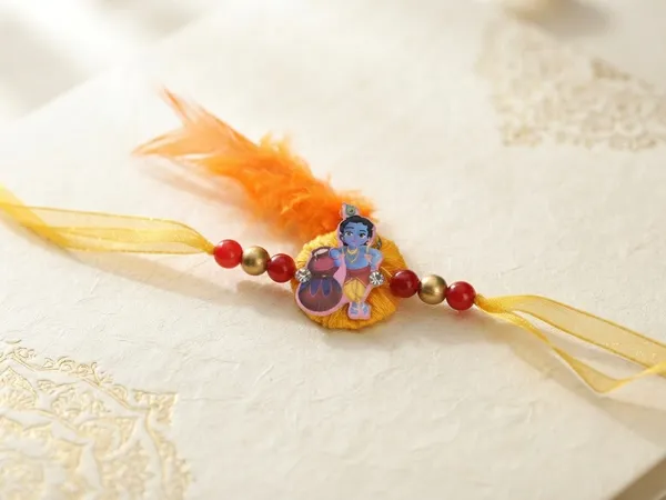 Yellow_Beaded_Krishna_Rakhi_for_Kids