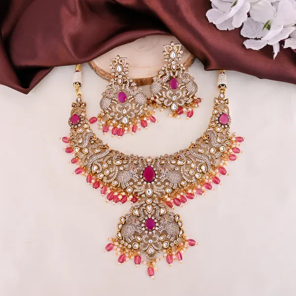 Gold_Kundan_Brass_Teardrop_Stone_Necklace_Set_For_Women