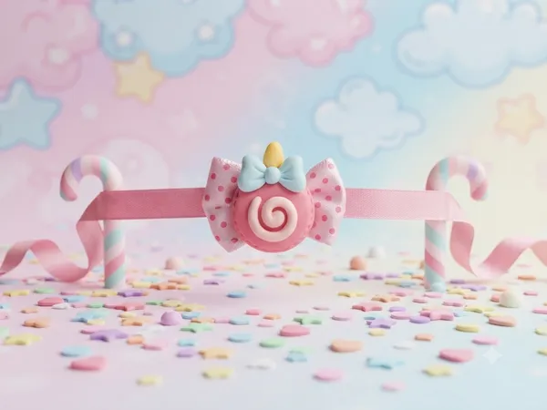 Pink_Ribbon_Candy_Bow_Rakhi_for_Kids