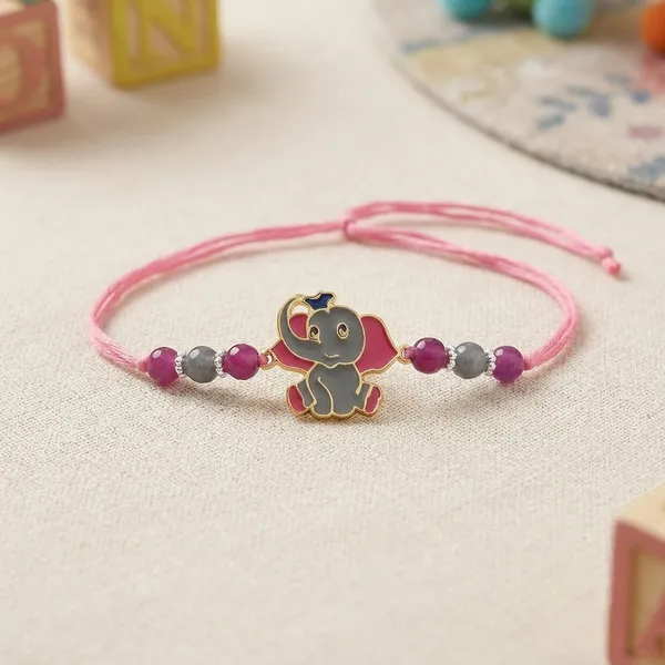 Pink_Thread_Elephant_Rakhi_for_Kids