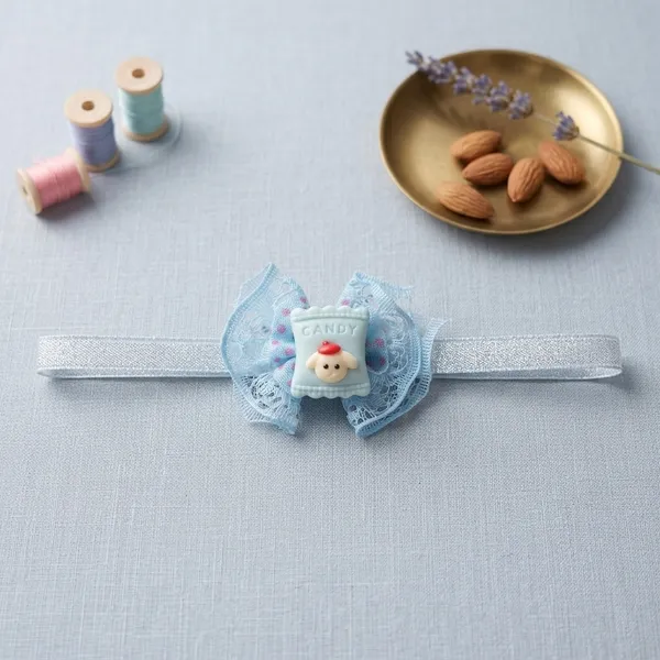 Blue_Mesh_Candy_Decorative_Kids_Rakhi