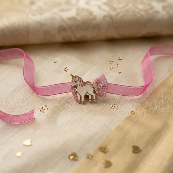 Pink_Ribbon_Unicorn_Charm_Rakhi_For_Kids