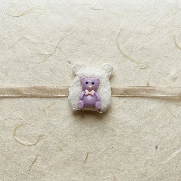 Purple_Teddy_Bear_Ribbon_Rakhi_for_Kids