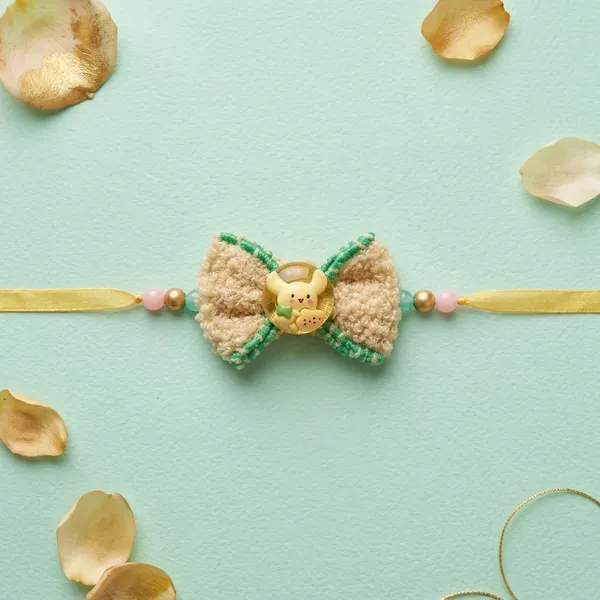 Beige_Fabric_Bunny_Motif_Rakhi_for_Kids