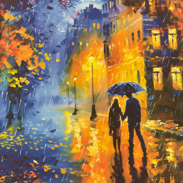 Canvas_Romantic_Rainy_Street_Couple_Wall_Art