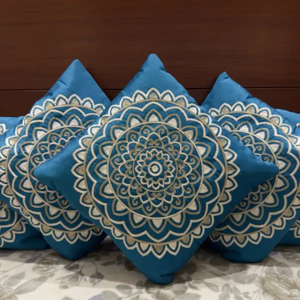 Polyester_Boho_Royal_Blue_Mandala_Embroidered_Cushion_Cover_Pack_Of_5