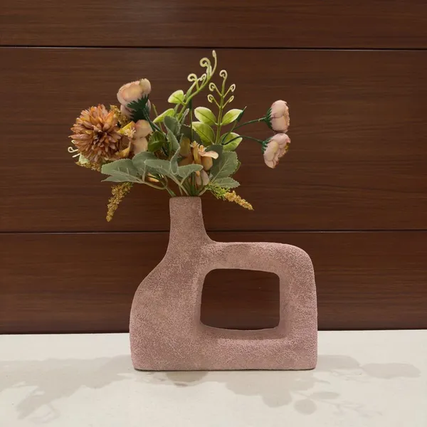 Ceramic_Egyptian_Ancient_Sculptural_Textured_Flower_Vase