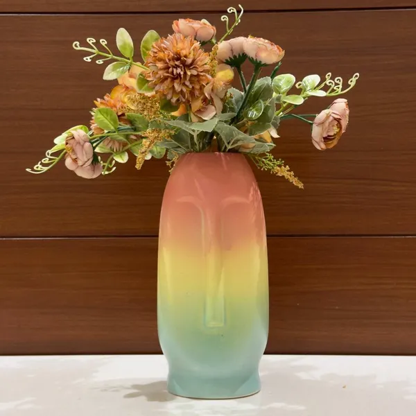 Ceramic_Handcrafted_Gradient_Face_Flower_Vase