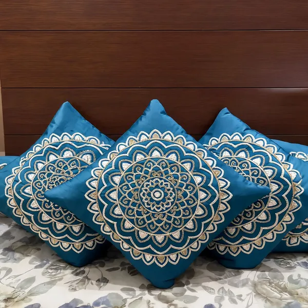 Polyester_Boho_Royal_Blue_Mandala_Embroidered_Cushion_Cover_Pack_Of_3