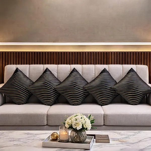 Polyester_Modern_Black_And_Gold_Wave_Print_Cushion_Cover_Pack_Of_5