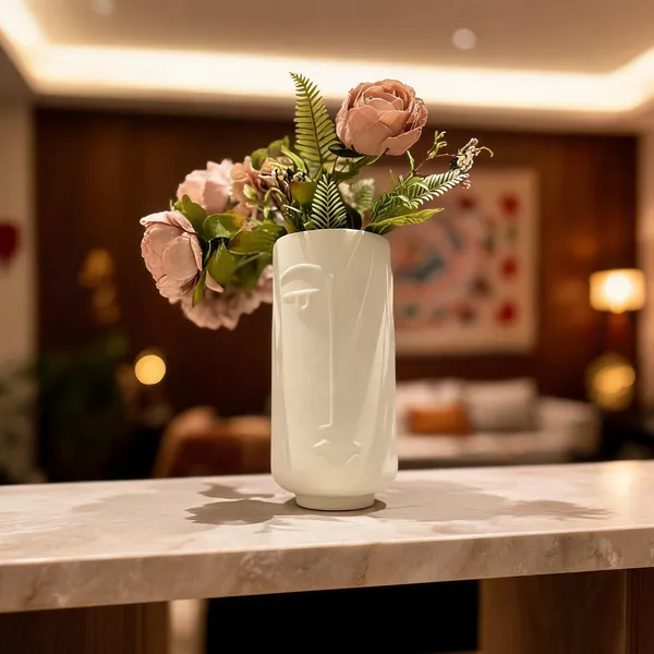 Ceramic_Abstract_Face_Flower_Vase