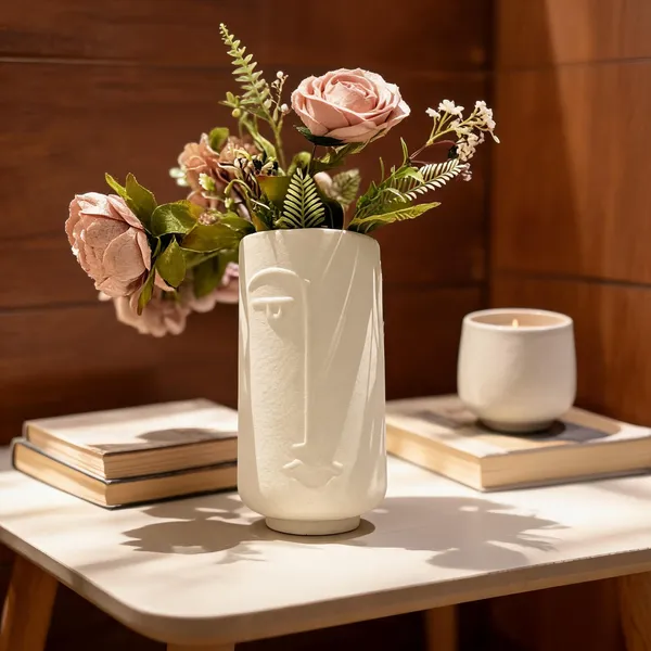 Ceramic_Abstract_Face_Flower_Vase