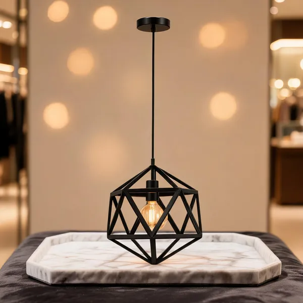 Iron_Geometric_Open_Frame_Matte_Black_Pendant_Light