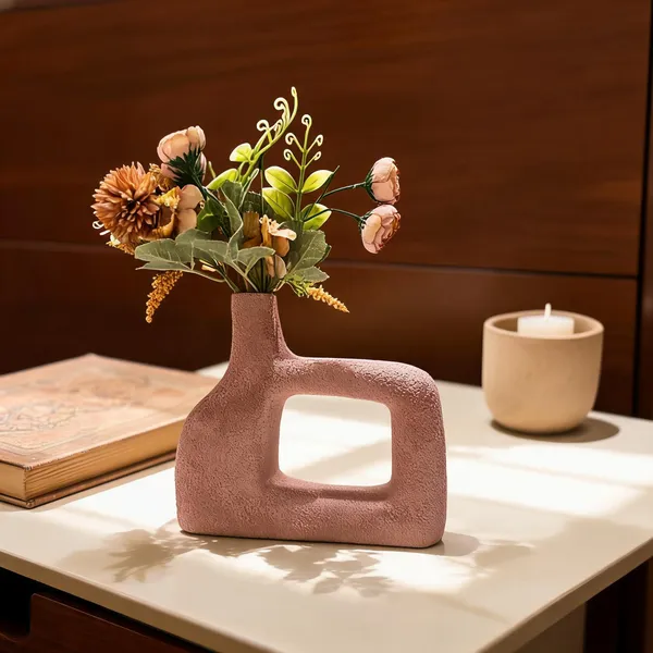 Ceramic_Egyptian_Ancient_Sculptural_Textured_Flower_Vase