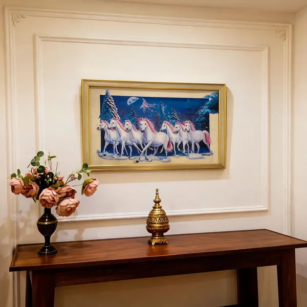 Wooden_5D_Running_Horses_Wall_Art_Frame