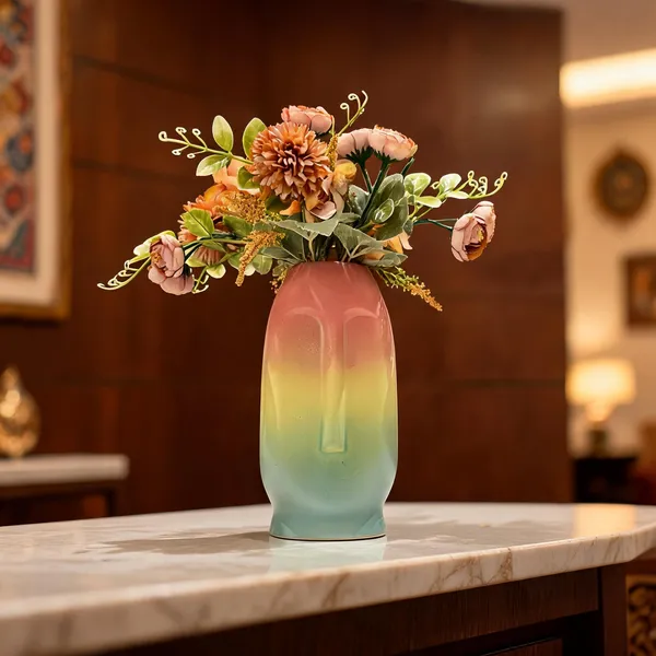 Ceramic_Handcrafted_Gradient_Face_Flower_Vase