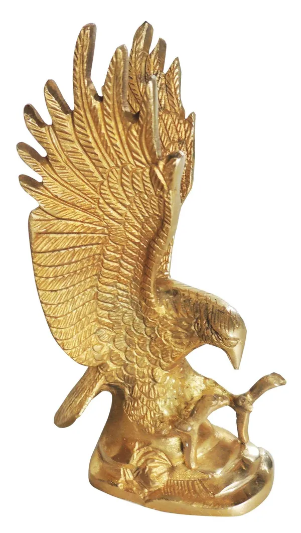 Brass_Showpiece_Eagle_Statue_-_3.5x4x8_Inch_(AN006_B)