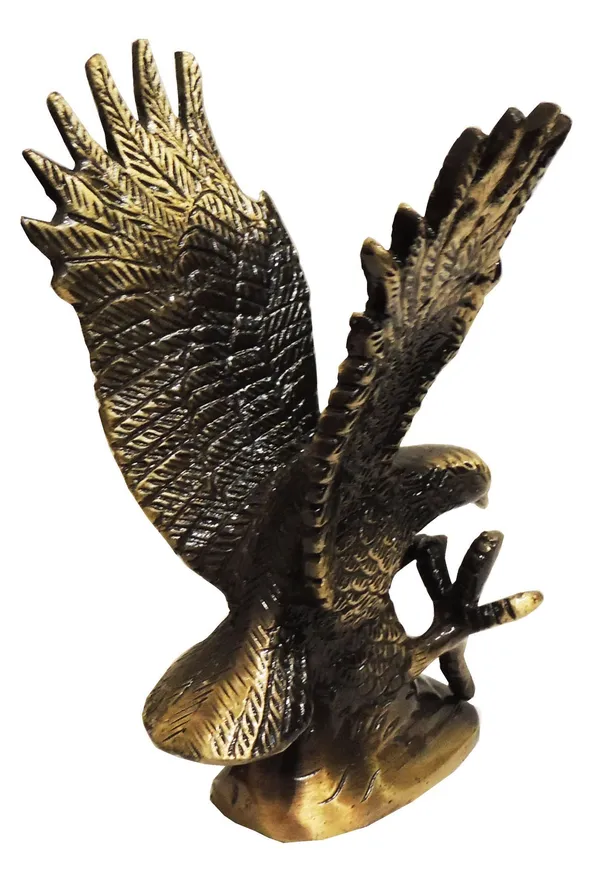 Brass_Antique_Showpiece_Eagle_Statue_-_4x3.8x6.5_inch_(AN006_Y)