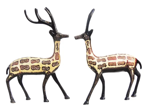 Brass_Showpiece_Deer_Pair_Statue_-_6.5x1.5x9.5_Inch_(AN022)