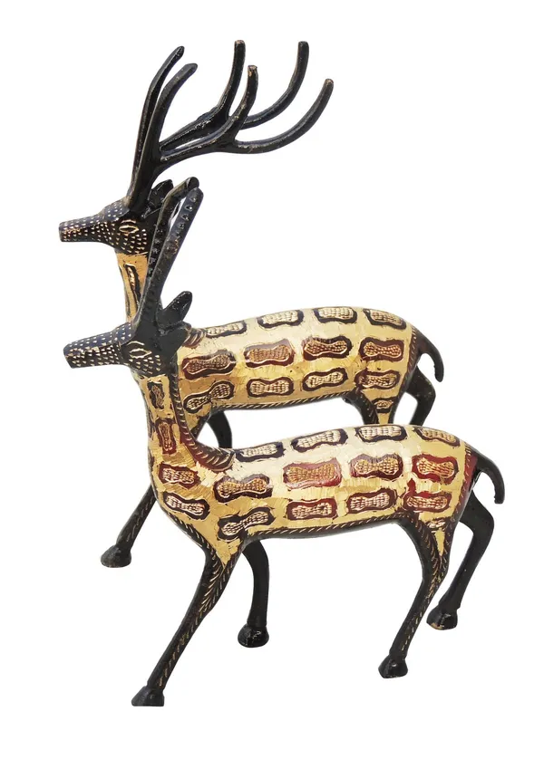Brass_Showpiece_Deer_Pair_Statue_-_6.5x1.5x9.5_Inch_(AN022)