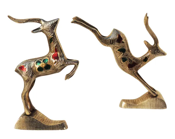 Brass_Showpiece_Running_Deer_Statue_-_1.5x6.3x6.5_Inch_(AN023_B)